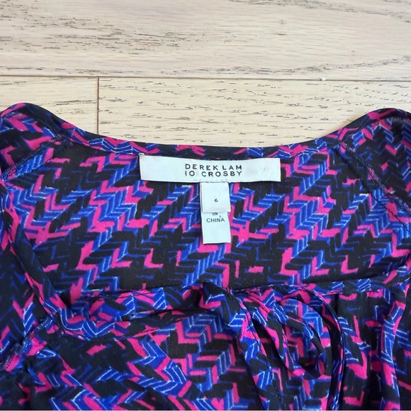 Derek Lam 100% Silk Blouse, 10 Crosby, Roused, Purple/Pink, Boho, Women’s US 6 - Picture 11 of 13